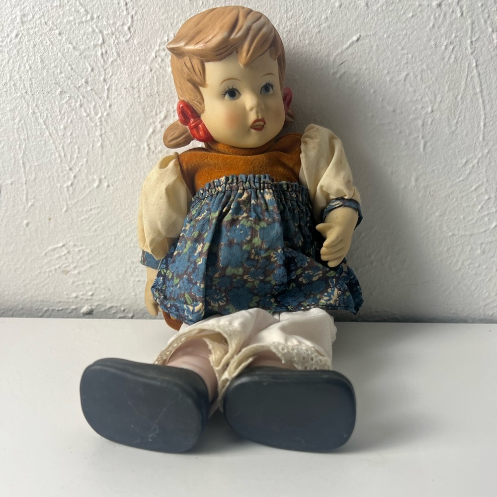 Vintage Jointed Porcelain Handmade Gretel Doll